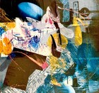 Ron Reams Original Mixed Media Framed 17x17 Signed COA Abstract Art — photo 2