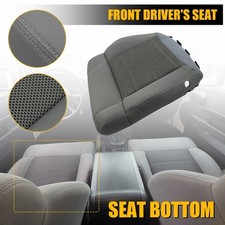 For 2007-2010 Jeep Wrangler Sahara Driver Bottom Seat Cover Gray Cloth Premium For 2007-2010 Jeep Wrangler Sahara Driver Bottom Seat Cover Gray Cloth Premium