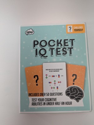 Poquet IQ Test -Table Game-Fun Brain Teasers & Logic Puzzles for All Ages