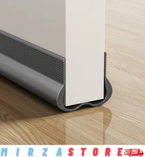 Under Door Bottom Seal Strip Stopper Adjustable Twin Door Draft Guard Soundproof