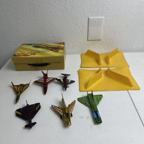 LOT OF 6 MATTEL HOT WHEELS REDLINE ERA HOT BIRDS WITH COLLECTORS CASE Fast Ship