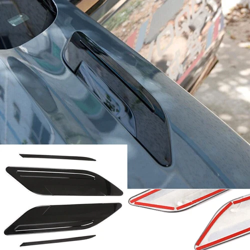 Black Hood Engine Air Vent Base Cover For Land Rover Range Rover Evoque 2020-23 - Picture 1 of 16