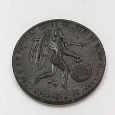 Elgin Nat'l Watch Co. Father Time Metal R-5 Rarity Token ca. 1870's
