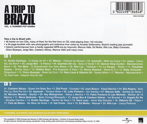 A TRIP TO BRAZIL - 2 CD - Vol.4 : SUMMER POP SAMBA - Bild 2 von 2
