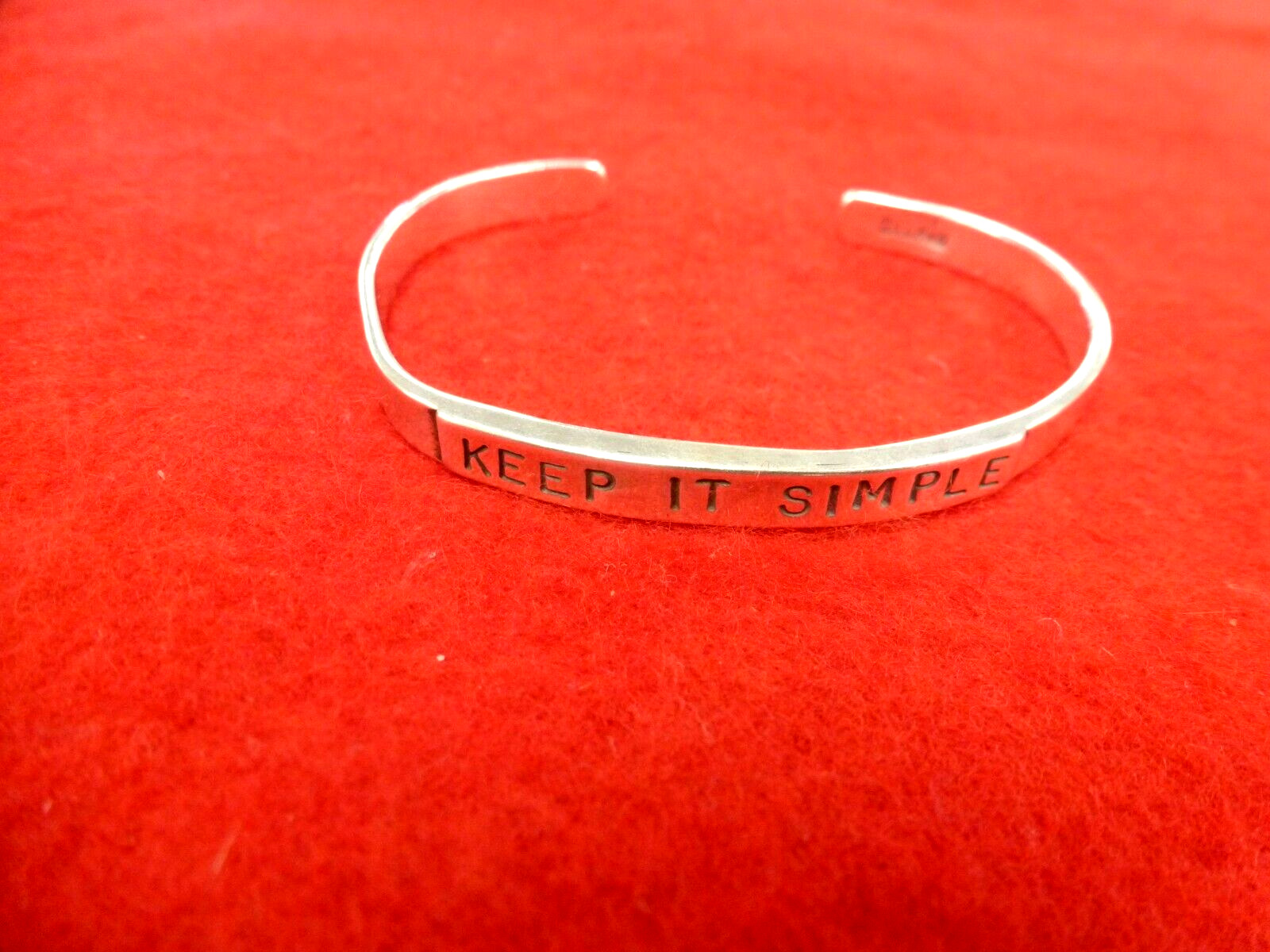 "Keep it Simple", Sterling Silver Open Bangle Bra… - image 4