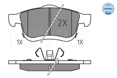 MEYLE 025 259 0621 Bremsbelagsatz, Scheibenbremse Für FIAT