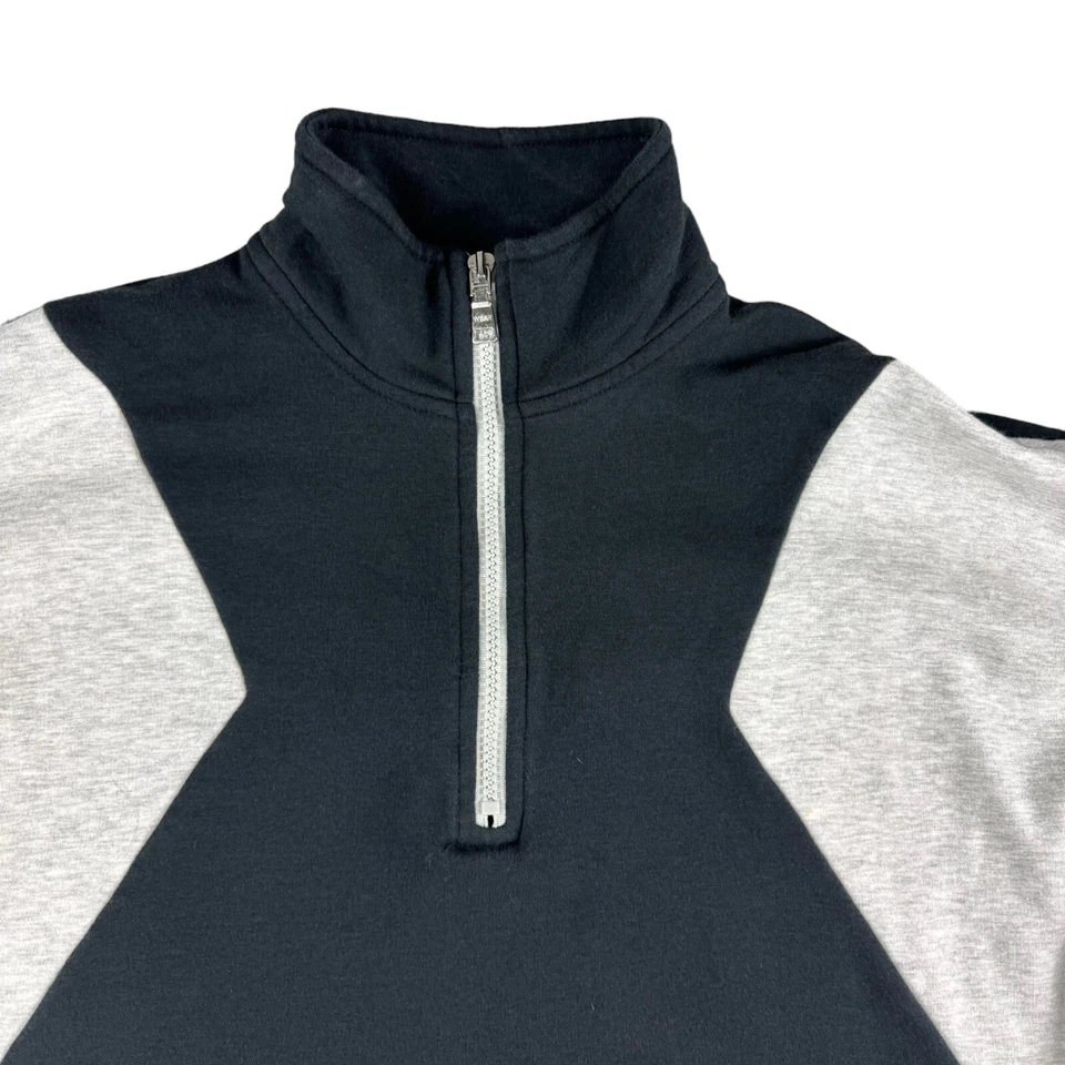 Chaqueta para mujer Las Vegas Raiders pequeña negra gris media cremallera USADA por Erin Andrews Foto 4 de 4