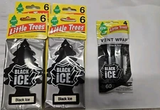 BLACK ICE   little trees 24 pack + Vent Wrap 4 pack