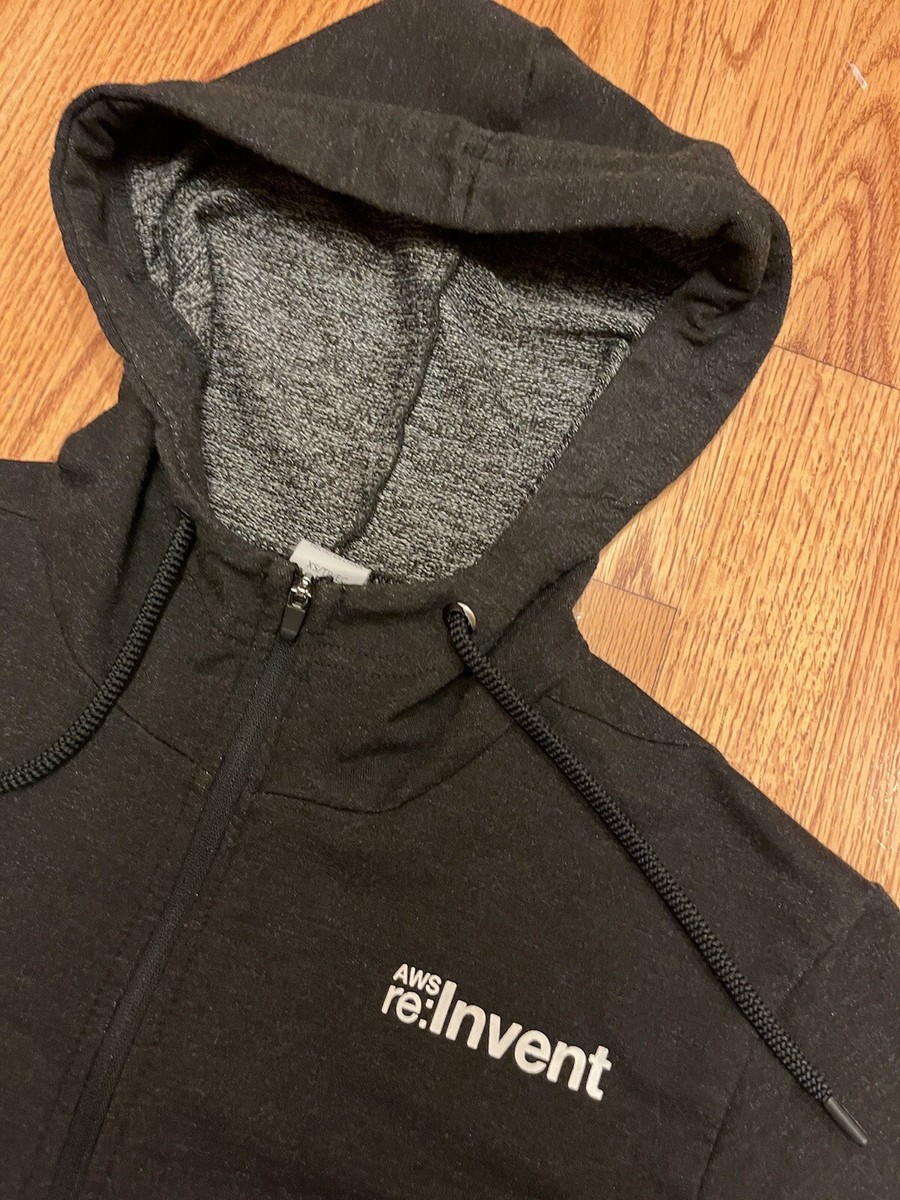 AWS Amazon Hoodie Sweatshirt Re:Invent XS EC2 Zip Extra Small