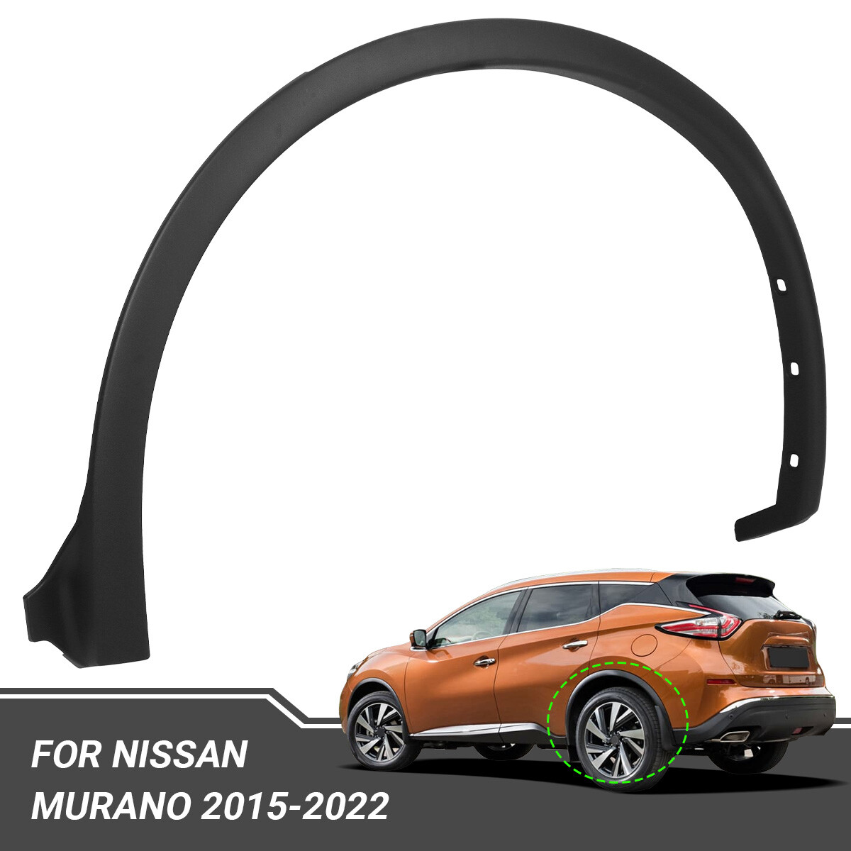 Fits for 2015-2022 Nissan Murano Left Rear Fender Flare Molding