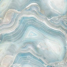 Wexford Home Agate in Blue I Gallery Wrapped Canvas Wall Art, 40x40,