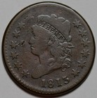 1813 Classic Head Large Cent - Us 1c Copper Coin