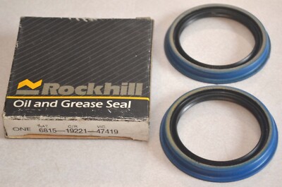 NOS Rockhill Oil Grease Seals (x2), National 6815 / CR 19221 / Victor 47419