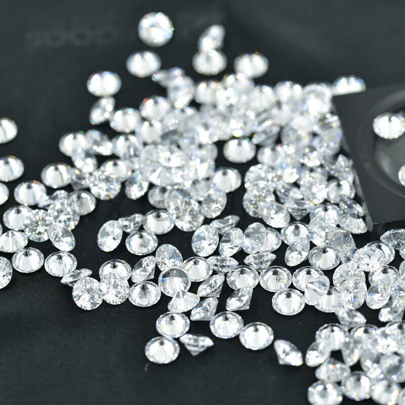 1000шт 0,7 ~ 20 мм россыпью белый круглый огранки кубический цирконий CZ камень AAAAA драгоценный камень - Изображение 3 из 4