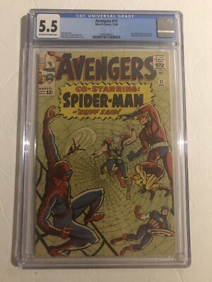 1964 Avengers #11 CGC 5.5 Marvel Comics Early Spider-Man & Kang Appearance
