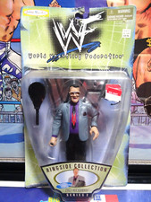 NEW VTG WWF WWE Ringside Collection Series 2 Jim Cornette Figure W/ Racket Jakks