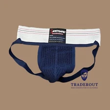SafeTgard Men navy blue athletic supporter jock strap jockstraps size M L XL