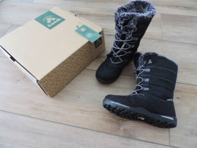 Mädchen Schneestiefel / Boots warm gefüttert von Kamik in Schwarz Gr. 31