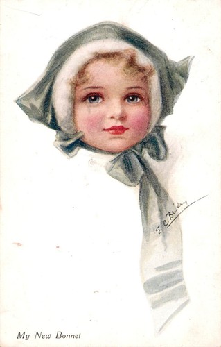 MEINE NEUE MOTORHAUBE - ETHEL BRISLEY KÜNSTLERIN - VIVIAN MANSELL POSTKARTE