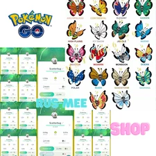 Pokemon Shiny Scatterbug - All Formed - P0kem0n TRAlNER CIub ( P T C )