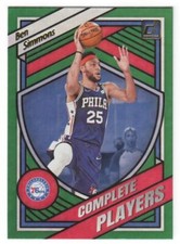 Ben Simmons 2020-21 Donruss Complete Players Green Flood #7 76ers