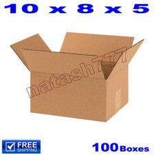 100 - 10x8x5 Cardboard Boxes 32-ECT Mailing Packing Shipping Corrugated Carton