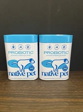 2pk Native Pet Probiotic for Dogs-4.1oz x2 (8.2oz) Powder for Gut Health, 02/26