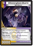 Kaijudo X3 GLIMMERGLOOM QUARTZ Uncommon 42/80 9SHA (Playset) Shattered Alliances