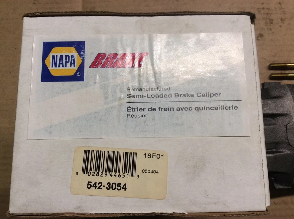Nova pinça de freio a disco remanufaturada NAPA 542-3054 - Imagem 2 de 4