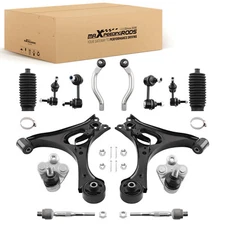 14Pcs Front Lower Control Arm Ball Joint Sway Link Tie Rod for Honda CIVIC 2006