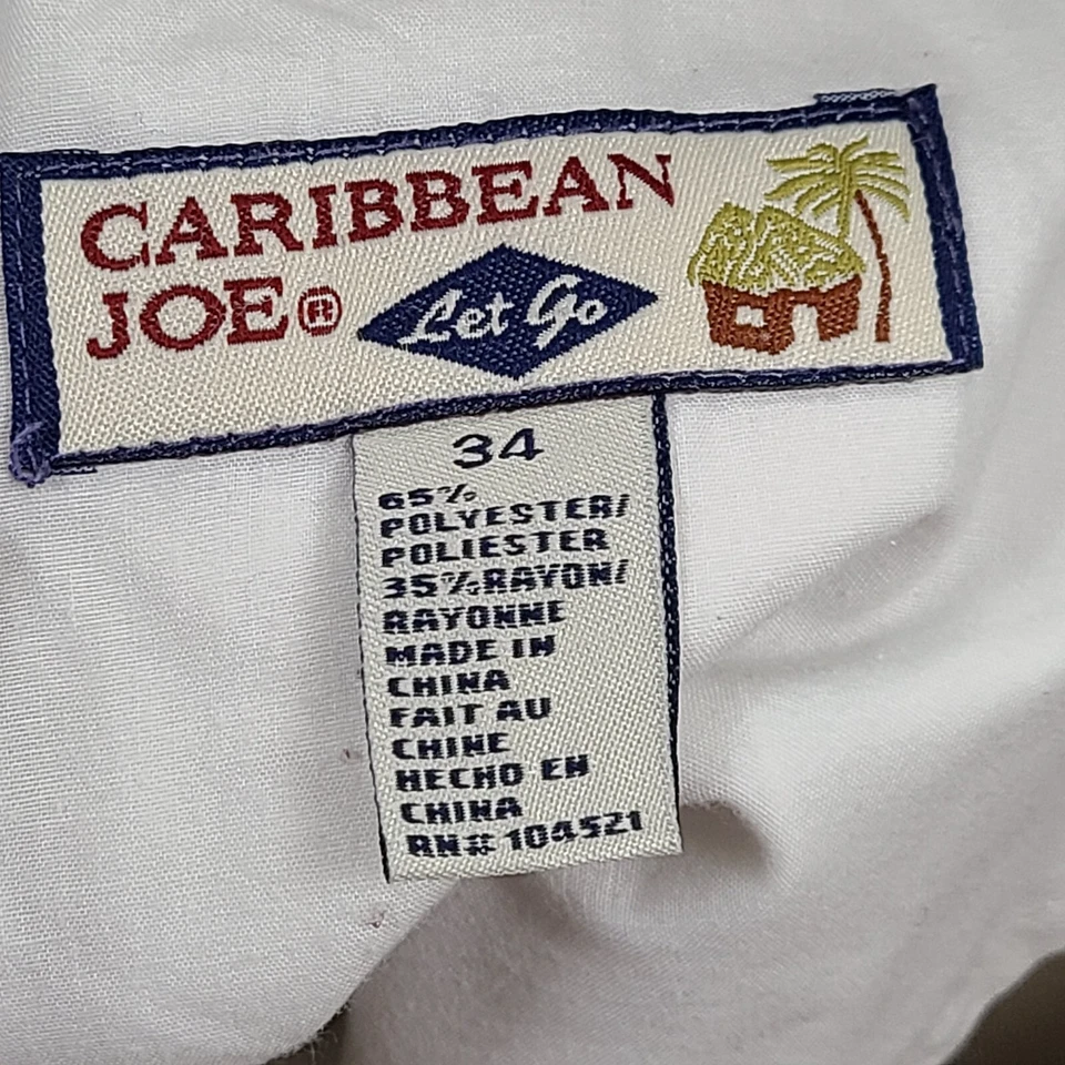 Caribbean Joe Shorts Mens 34 Beige Khaki Casual Outdoors Comfort Mens - Image 3 of 4