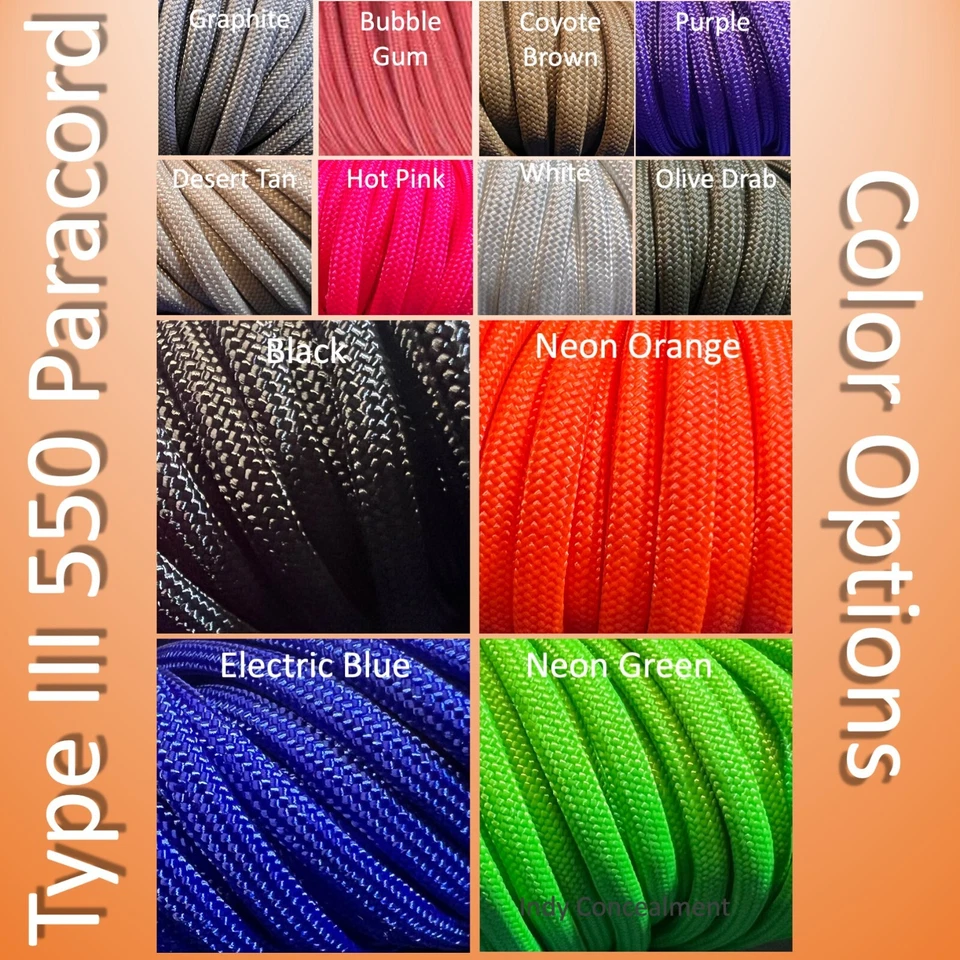 Protector de gatillo Kydex S&W M&P Shield 9 mm con Paracord tipo III 550 (elige color) Foto 2 de 2