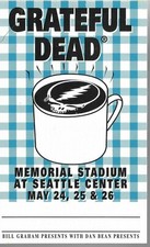 Back Stage Pass 1995-05-24/25/26 Seattle, WA * por Grateful Dead (1995) azul