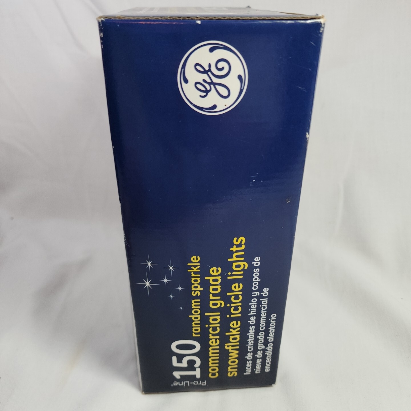 GE Snowflake Icicle Lights Commercial Grade ProLine 150 Count Sparkle