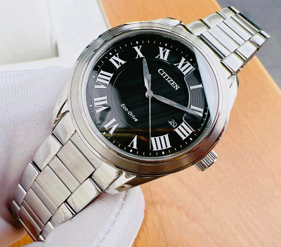 わこ Citizen Arezzo Black AW1690-51E Dial Eco-Drive Sapphire Crystal