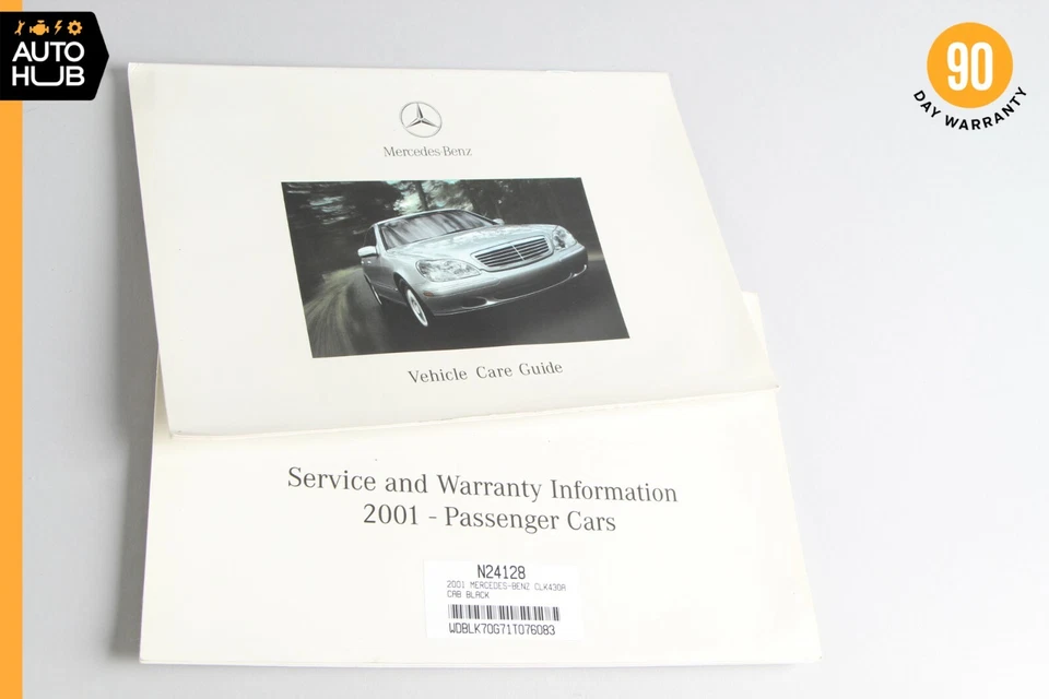 Mercedes-Benz W208 CLK320 2001 manual del propietario conjunto de libro fabricante de equipos originales Foto 2 de 4