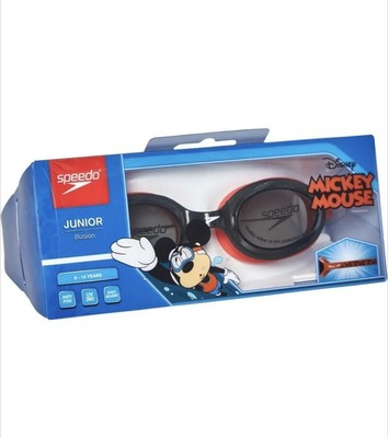Speedo Disney Mickey Mouse Illusion Junior Goggles Lava Red eBay