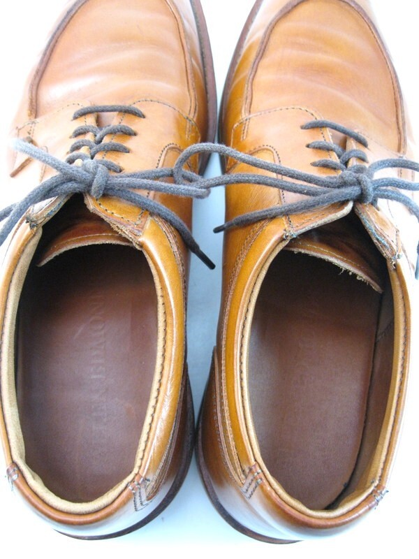 Allen Edmonds "DENALI" Leather Split-Toe Derby 9.5 D Cognac USA DISCONTIND(392N)