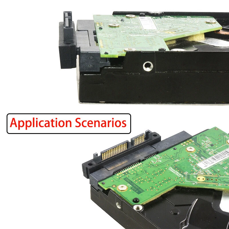 SATA 22Pin 7+15 Pin Male / Female Extension Convertor Straight / Bend Adapter - Image 2 of 4
