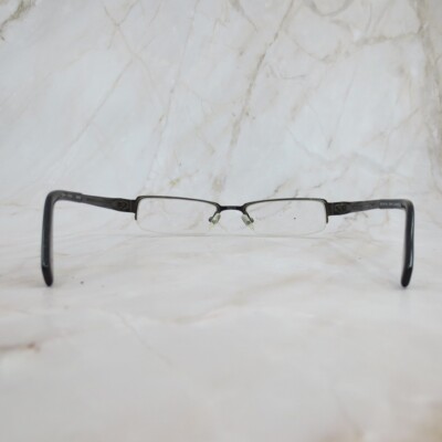 Caravelle By Bulova Ghent Eyeglasses Frames ONLY Dark Gunmetal Brown 50-19-140 Caravelle By Bulova Ghent Eyeglasses Frame Men main image 4