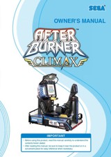 After Burner Climax DLX Coin Arcade Game Operation/Service/Repair Manual Sega rB image