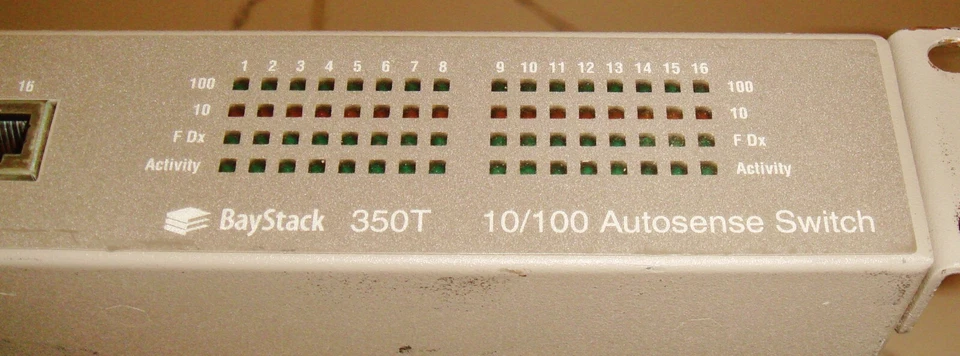 BAYSTACK 350T BAY NETWORKS ASE-THUB 16 PORT Canada, powers up - Image 4 of 4