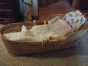 dolls moses basket ebay