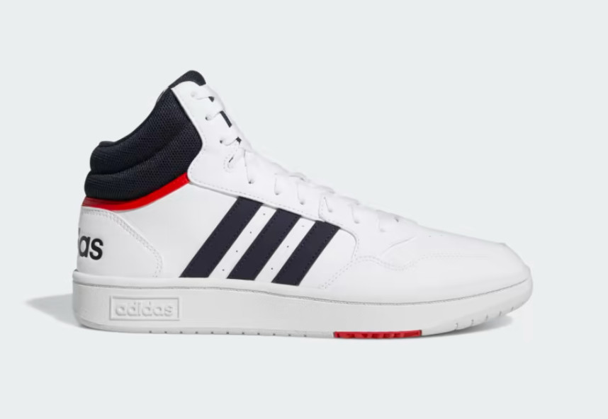 Zapatillas Hombre Adidas Hoops 3.0 Mid Lifestyle Running GY5543 Blanco