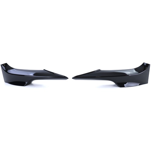 Front Flaps Spoiler Schwarz Glanz passend für 3er BMW E92 E93 06-10 - Picture 2 of 8