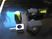 Used fishing seat box.MAVER D25 LEG CLAMP AND HANDWHEELS X2