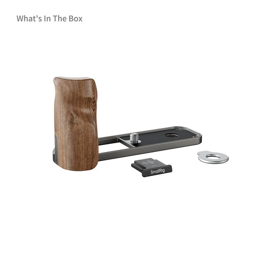 SmallRig L-Shaped Mount Plate with Wooden Handle for FUJIFILM X half - Picture 2 of 6