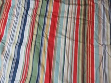 ONE Pottery Barn Standard Pillow Sham Multicolor Striped Vintage Soft Cotton