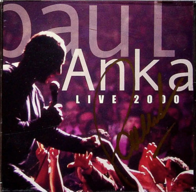PAUL ANKA: LIVE 2000(CD) DISC +CVR ART*NO CASE*LIKE NEW