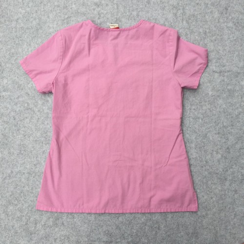 Dickies Scrubs Uniform Top, Unisex size S (Color Pink) - Picture 2 of 6